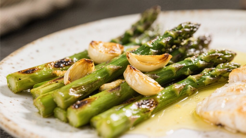 roasted asparagus with garlic