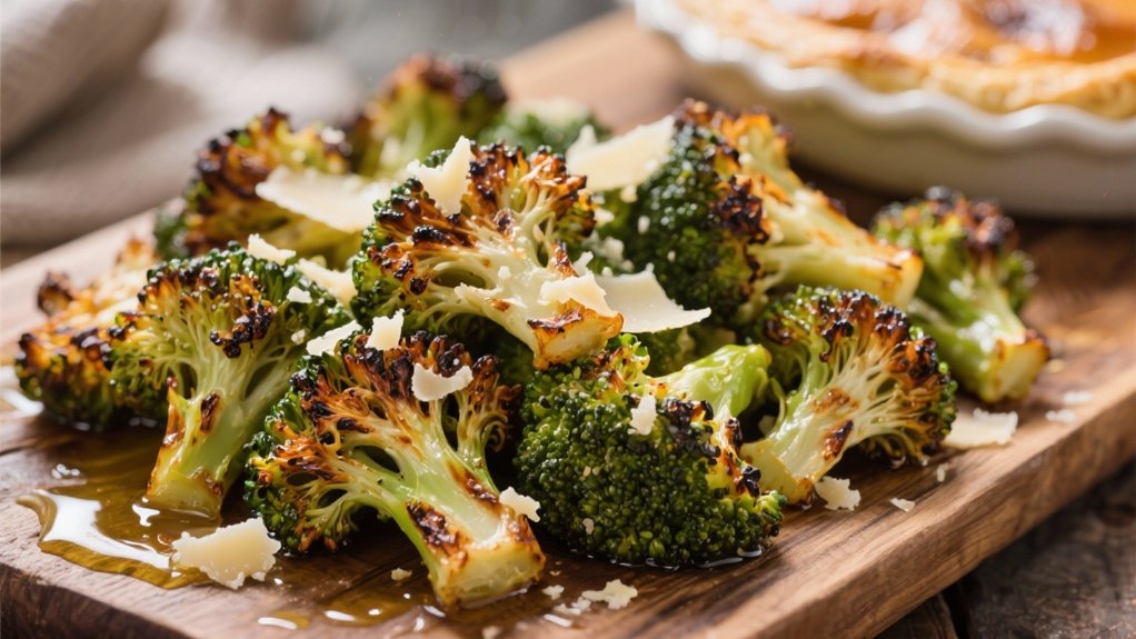 roasted broccoli with parmesan