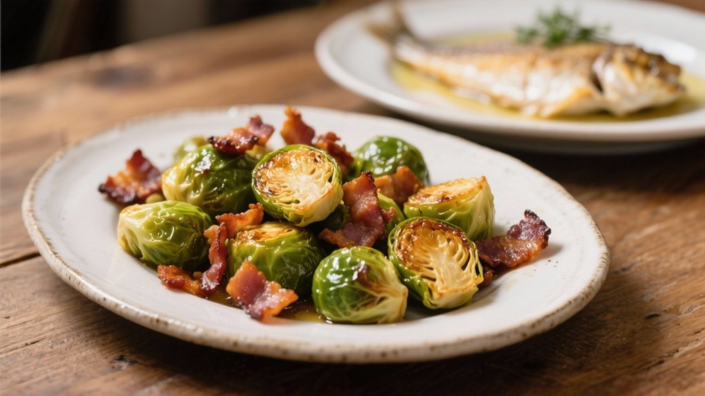 roasted brussels sprouts with bacon