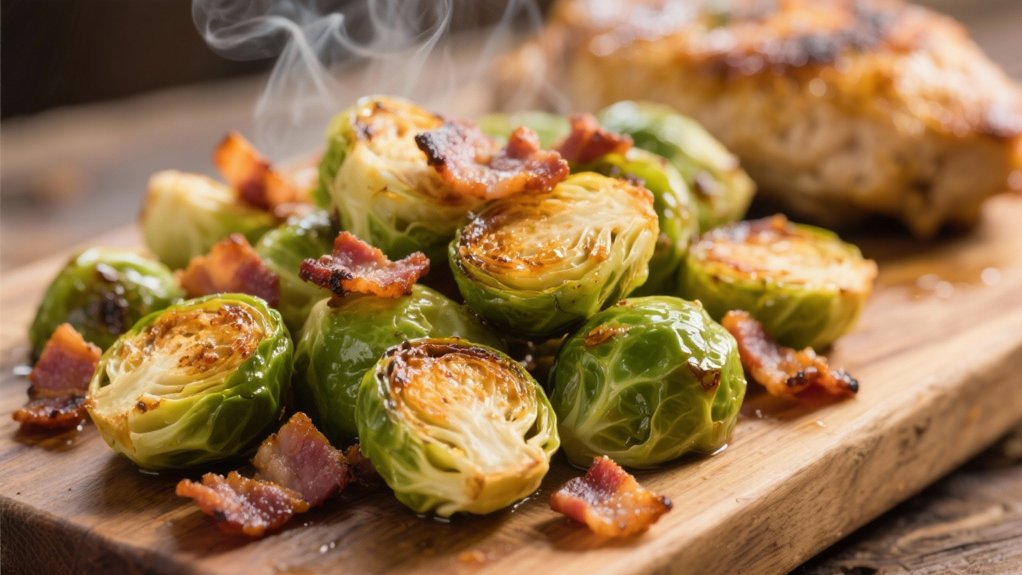 roasted brussels sprouts with bacon