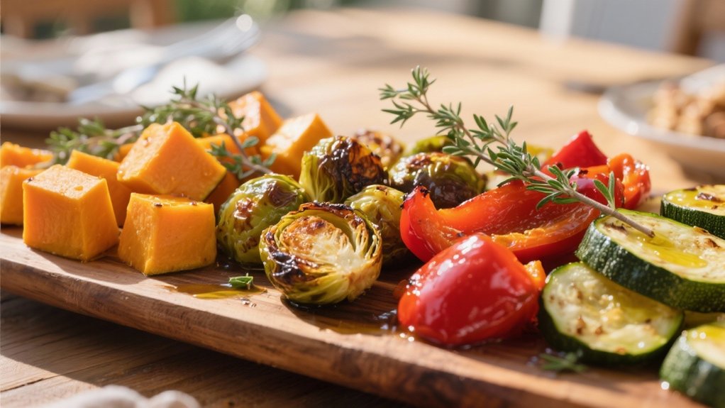 roasted colorful vegetable medley