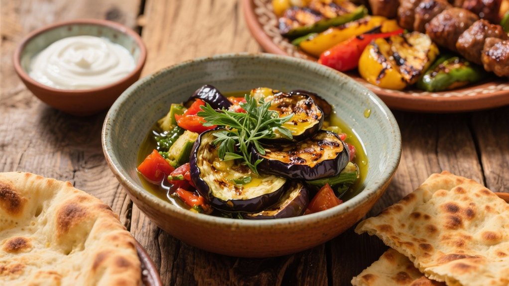 roasted eggplant salad variations