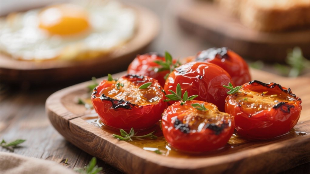 roasted tomatoes enhance eggs