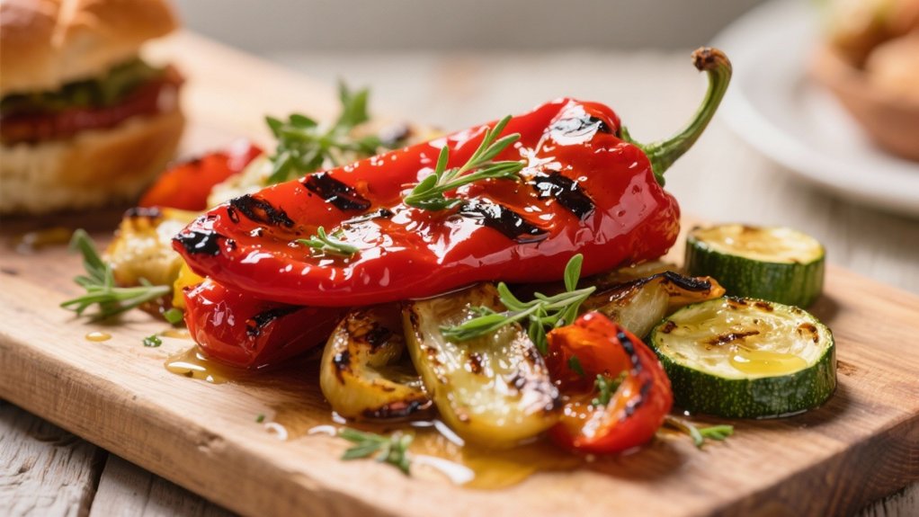 roasted vegetable italian slider