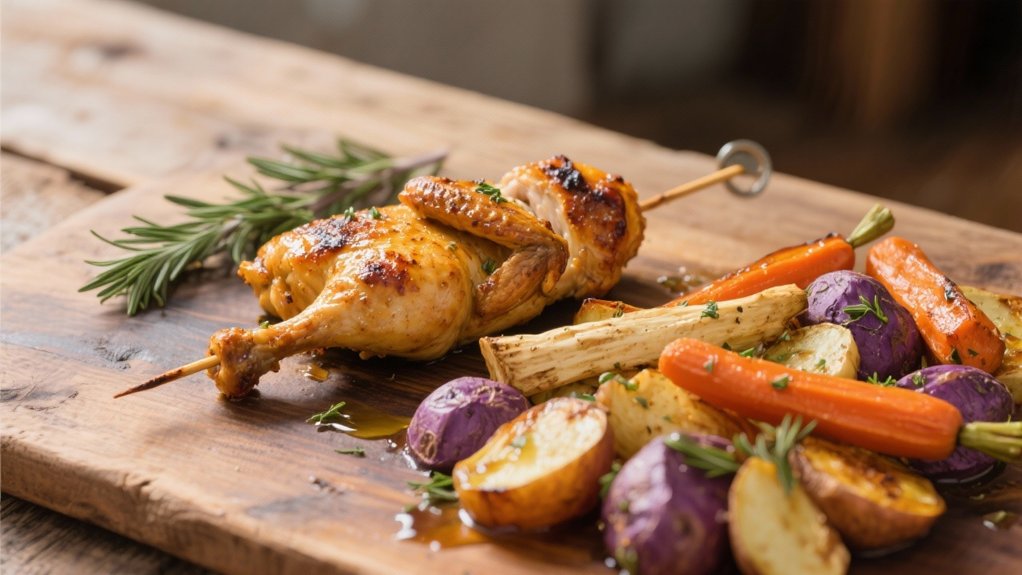 roasted vegetables with herbs