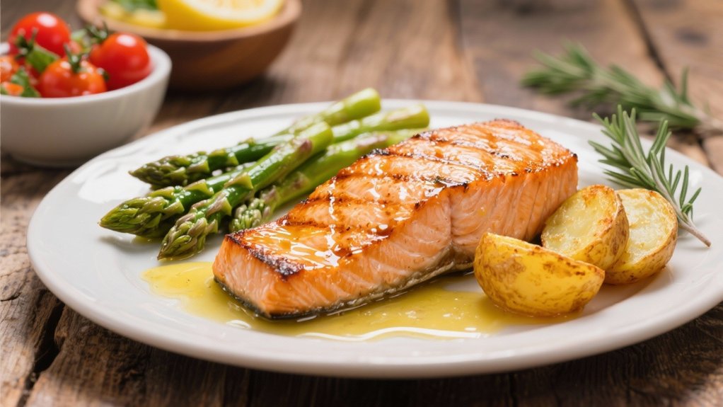 salmon with lemon butter