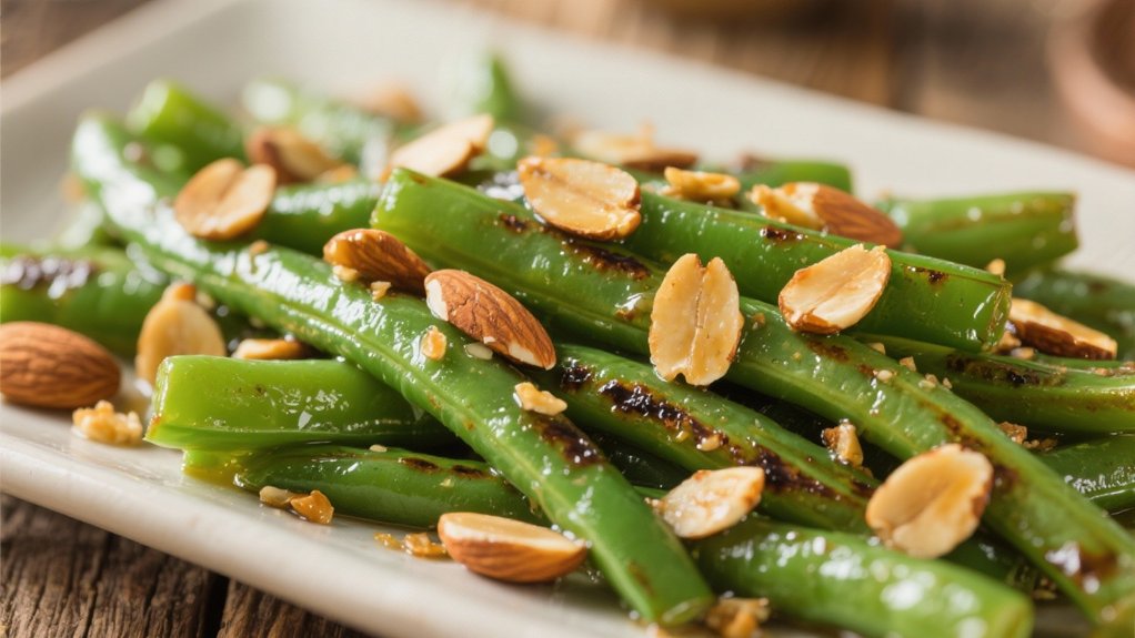 saut ed green beans almonds