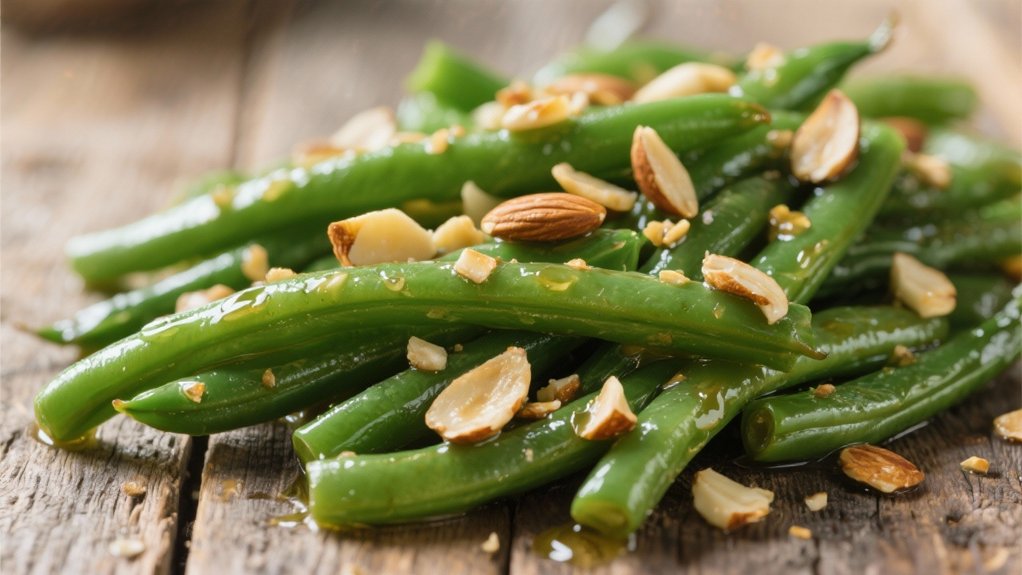 saut ed green beans crunch