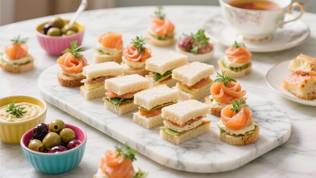 savory gourmet tea treats
