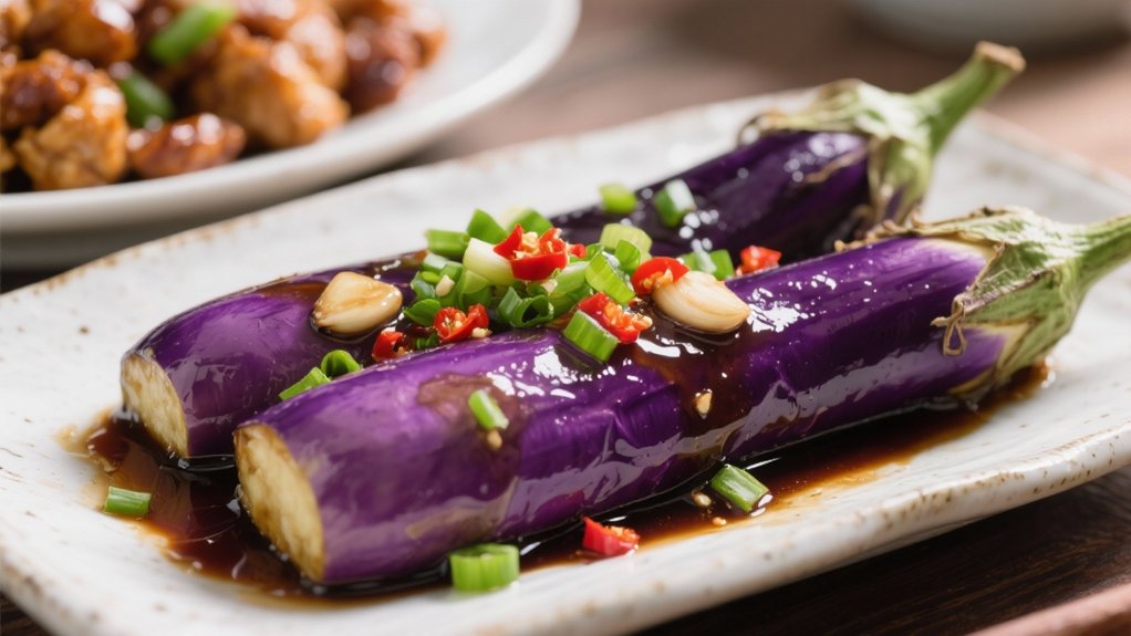 silky eggplant with garlic