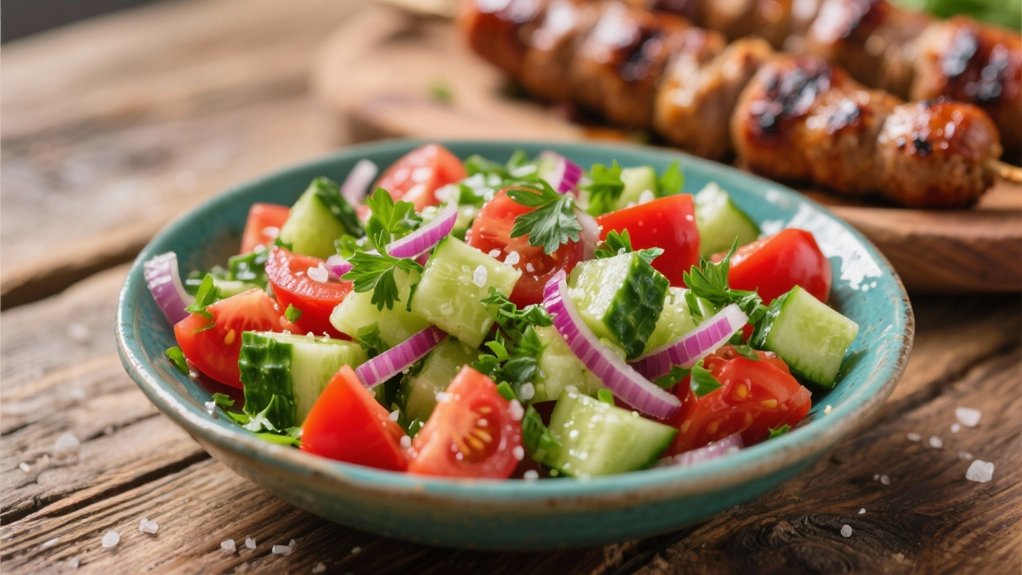 simple cucumber tomato salad