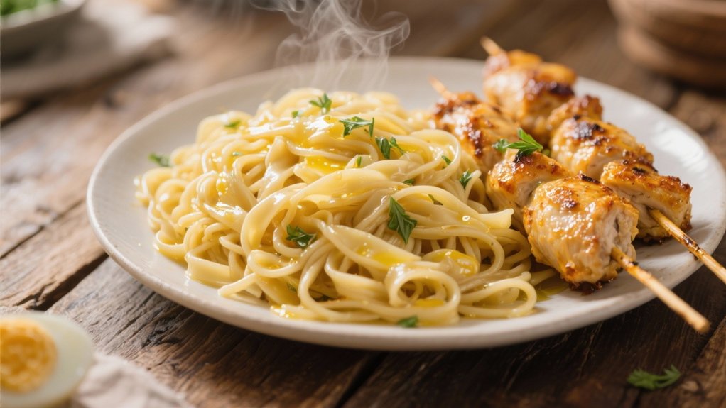 simple elegant buttered noodles
