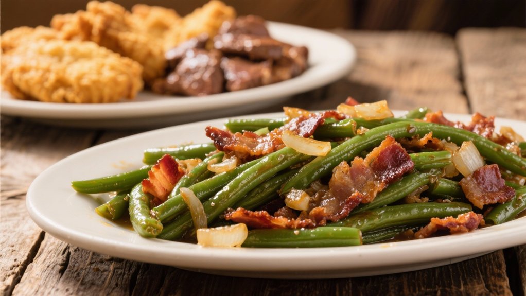slow simmered flavorful green beans