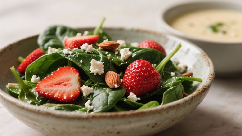 spinach strawberry salad pairing