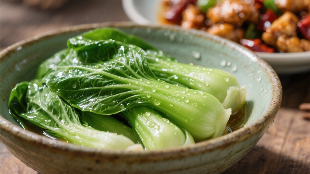 steamed bok choy complements perfectly