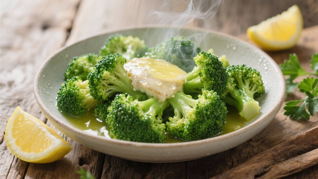 steamed broccoli with lemon butter