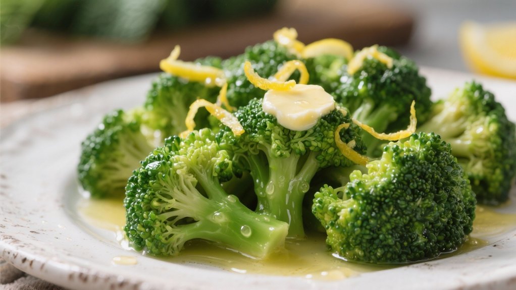steamed broccoli with lemon butter