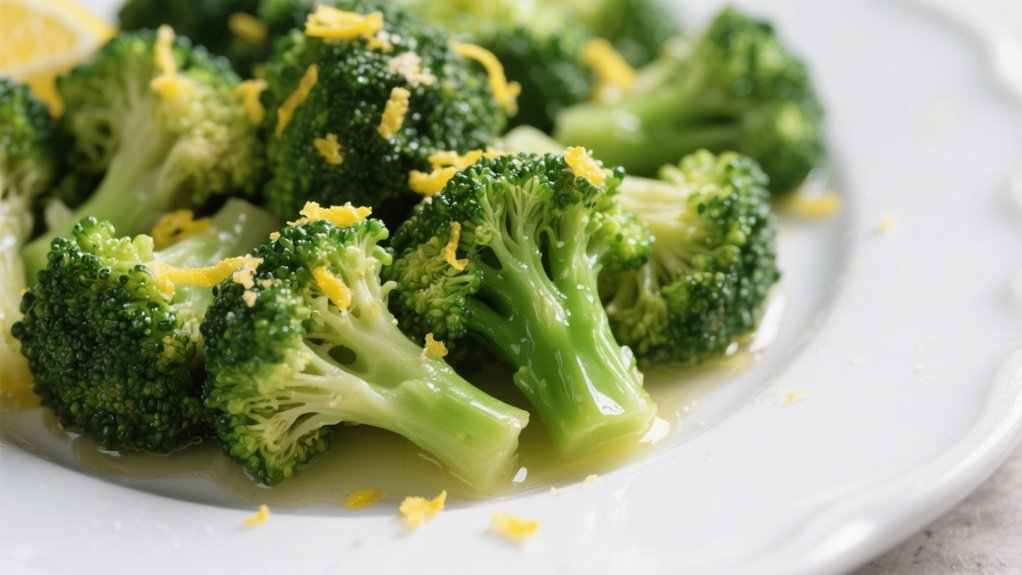 steamed broccoli with lemon