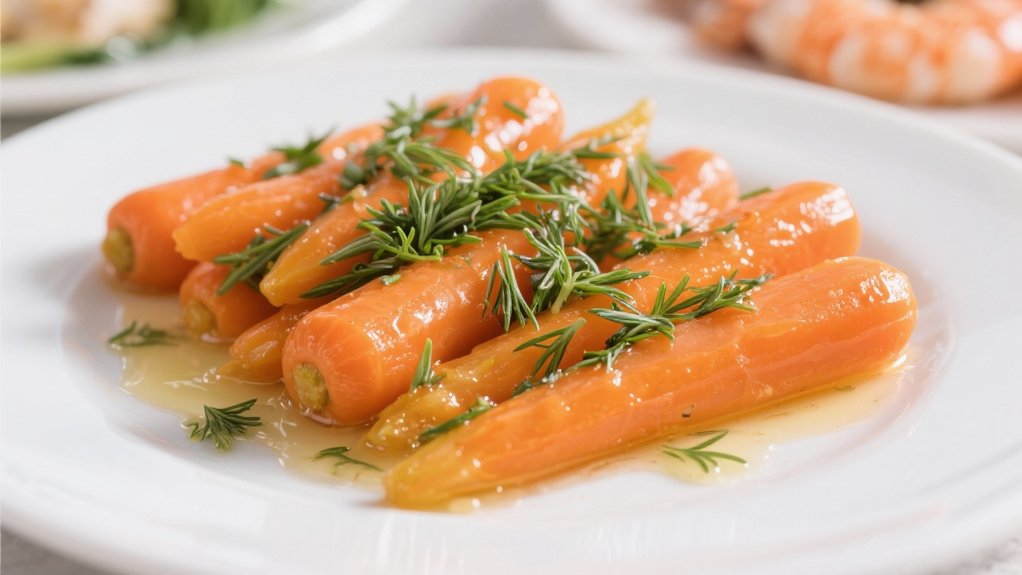 steamed carrots with dill