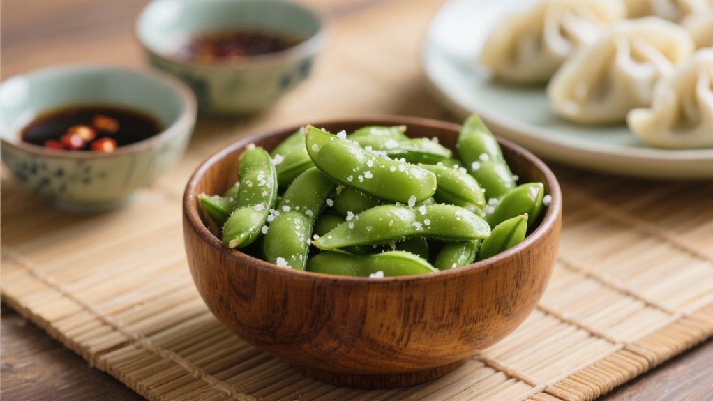 steamed edamame healthy interactive snack