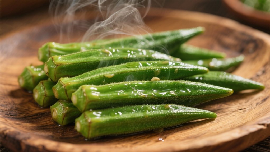 steamed okra with peanut stew