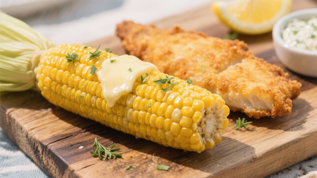 sweet corn crispy fish