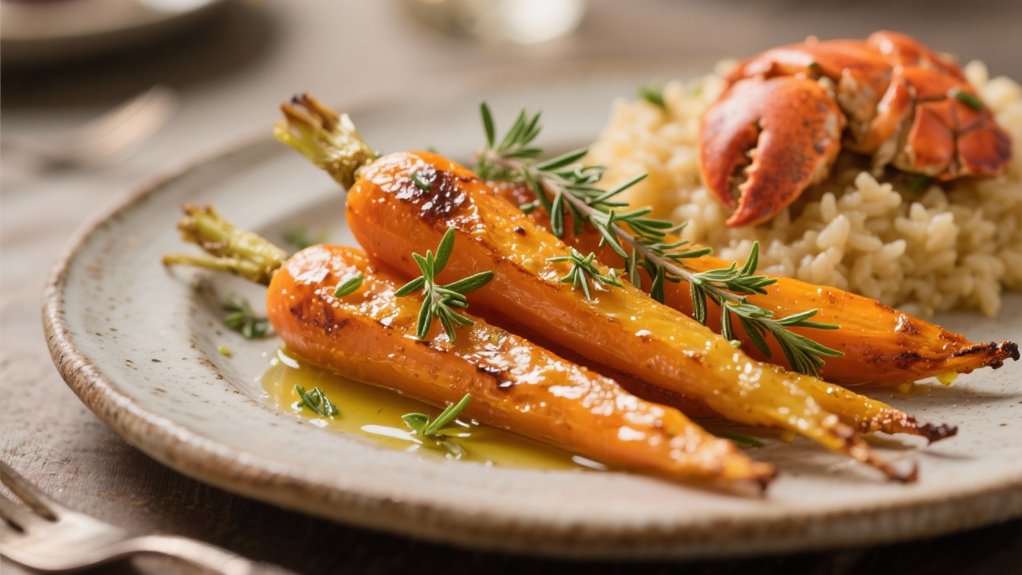 sweet earthy roasted carrots