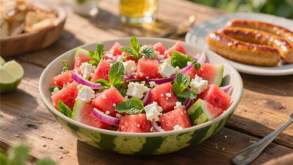 sweet tangy summer salad