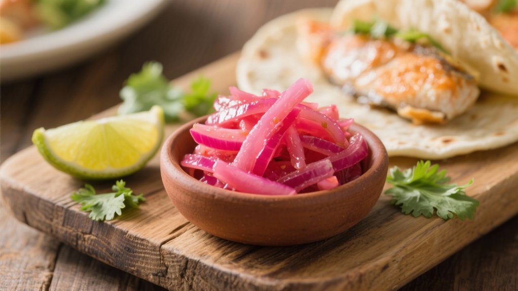 tangy pickled red onions