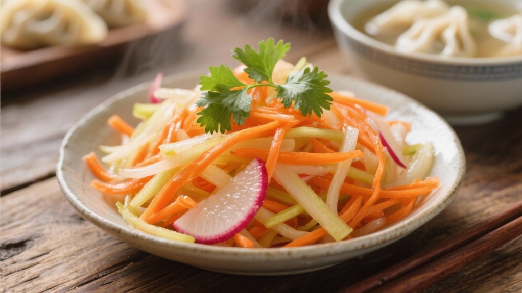 tangy pickled vegetable slaw