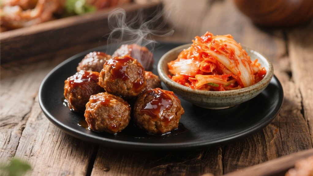 tangy spicy kimchi flavor