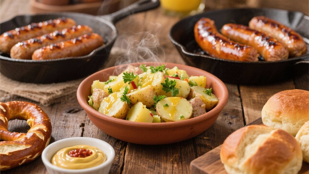 tangy warm potato salad