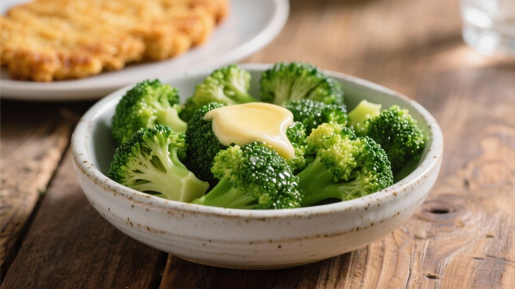 tender broccoli with butter