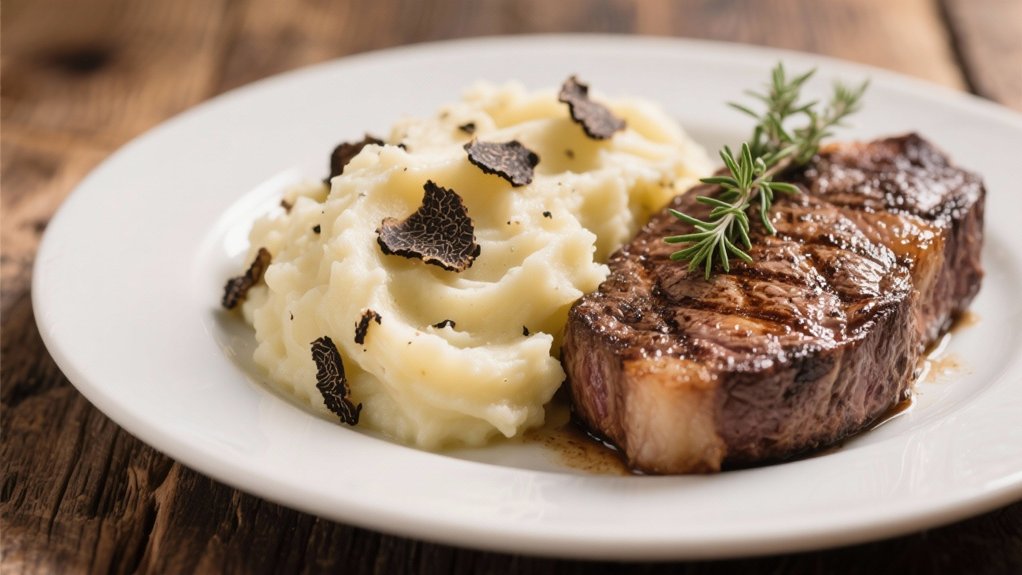 truffle infused creamy mashed potatoes