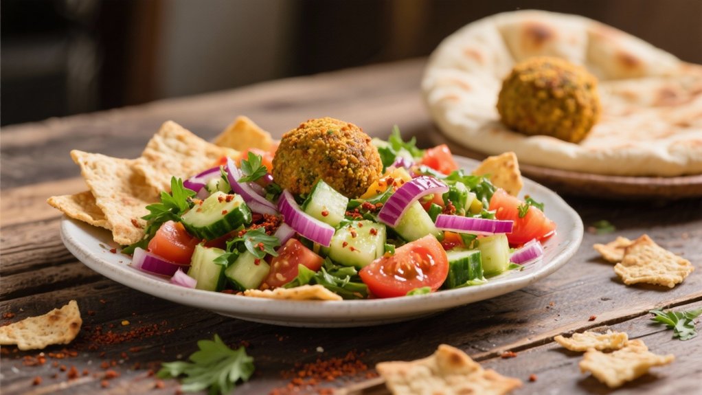 vibrant mediterranean bread salad