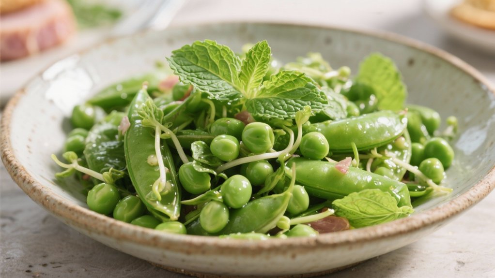 vibrant spring pea salad
