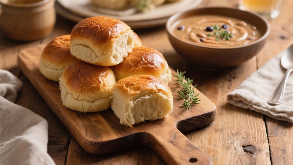 warm dinner rolls delight
