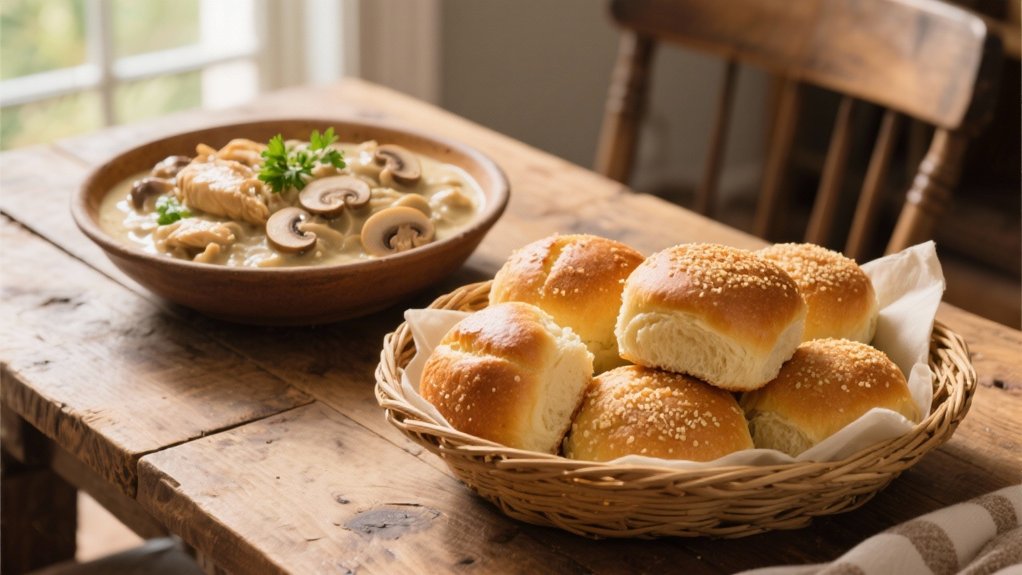 warm fluffy dinner rolls