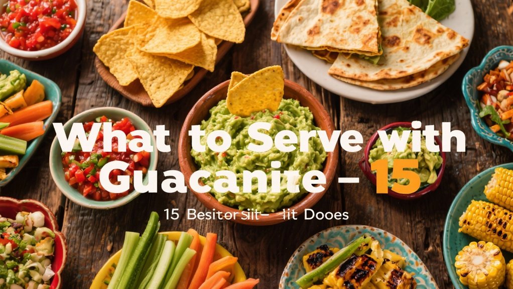 delicious accompaniments for guacamole