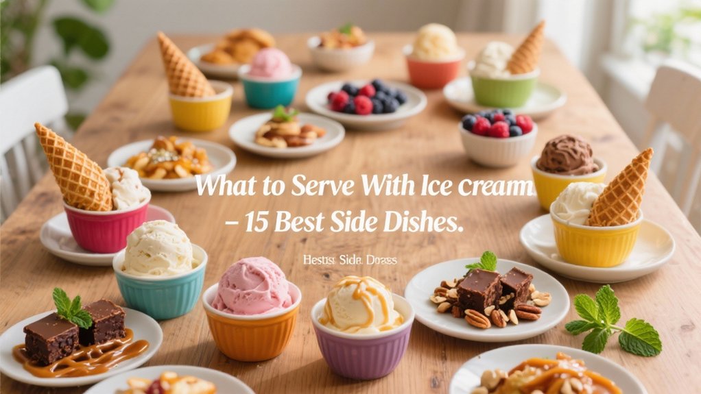 delicious accompaniments for ice cream