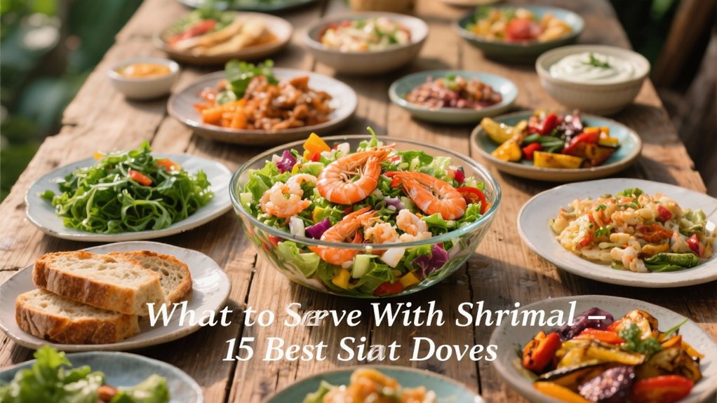 delicious shrimp salad accompaniments