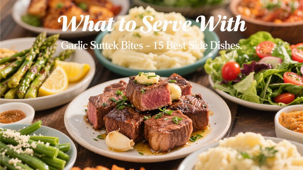 garlic butter steak bites sides