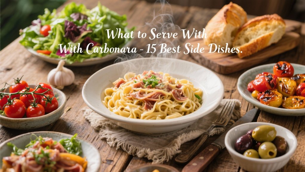 ideal accompaniments for carbonara