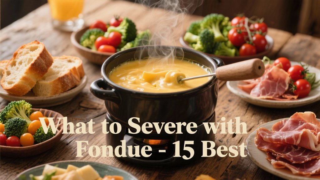 ideal accompaniments for fondue
