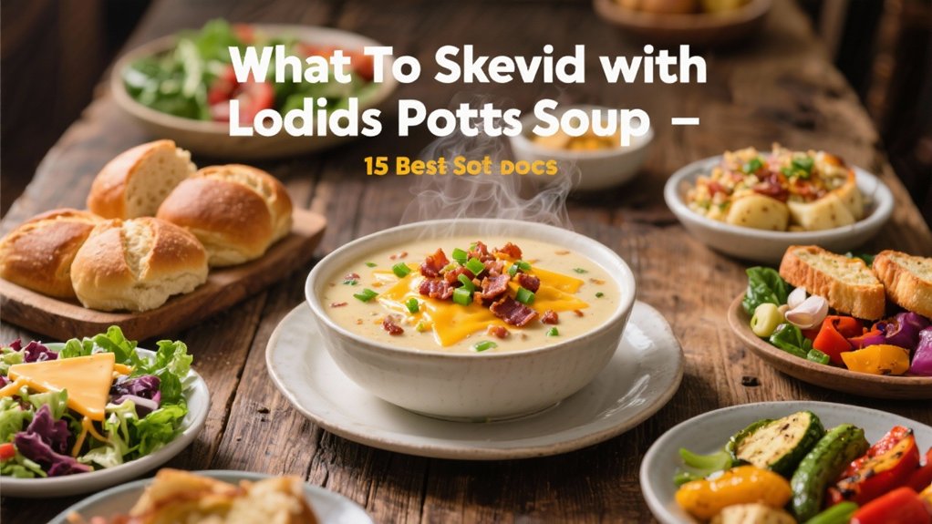 loaded potato soup sides