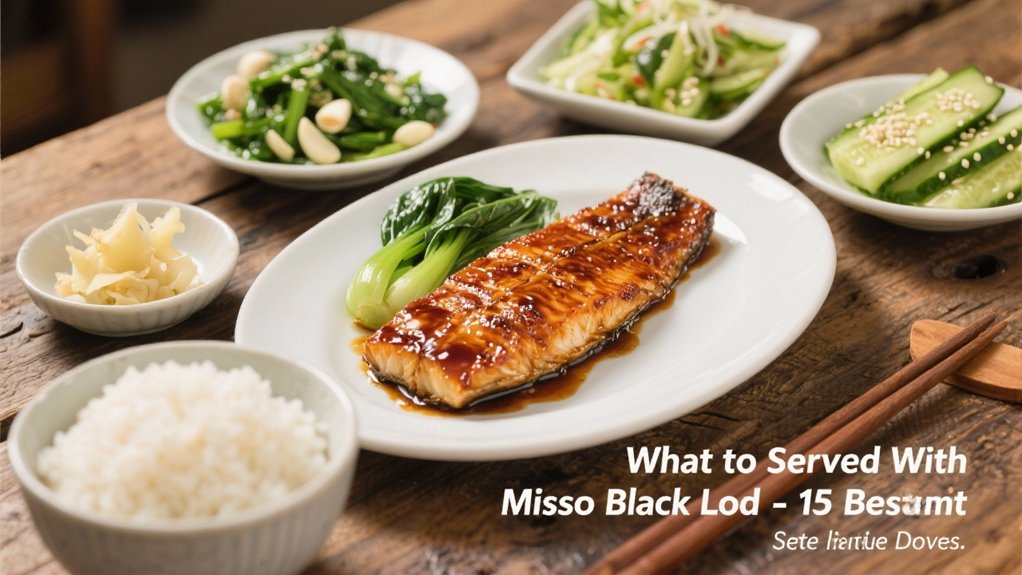 miso black cod pairings