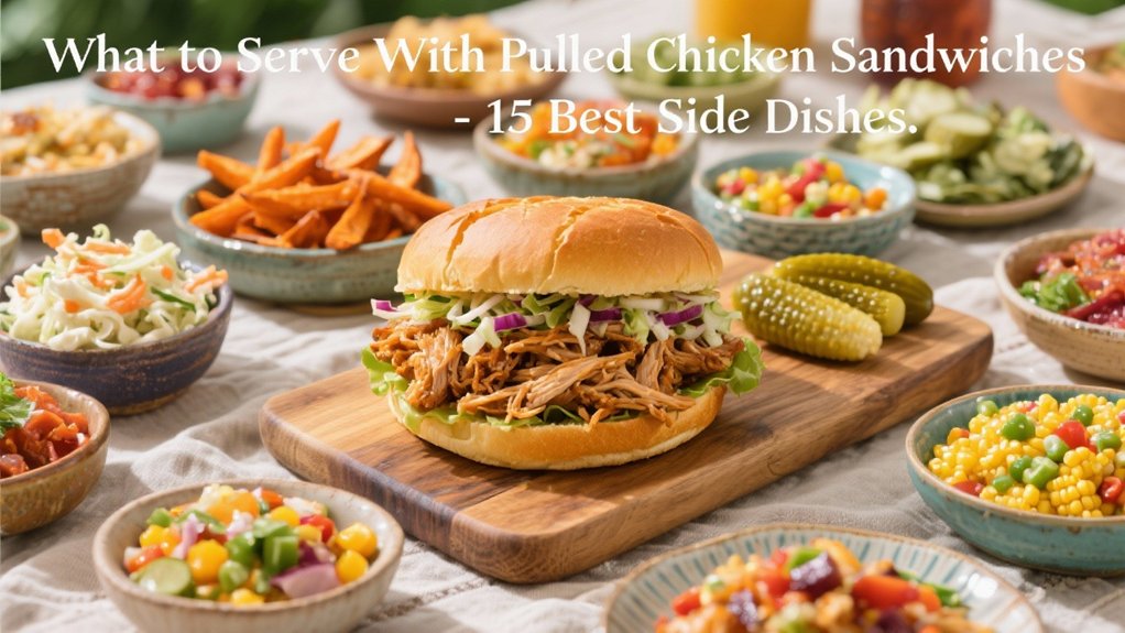 pulled chicken sandwich sides