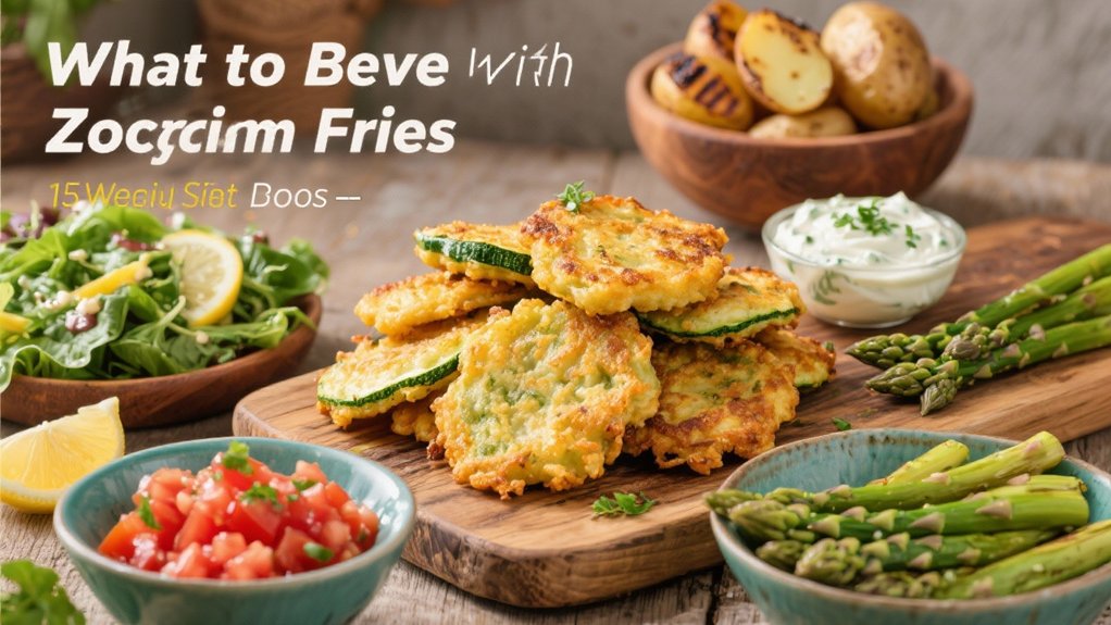 side dishes for zucchini fritters